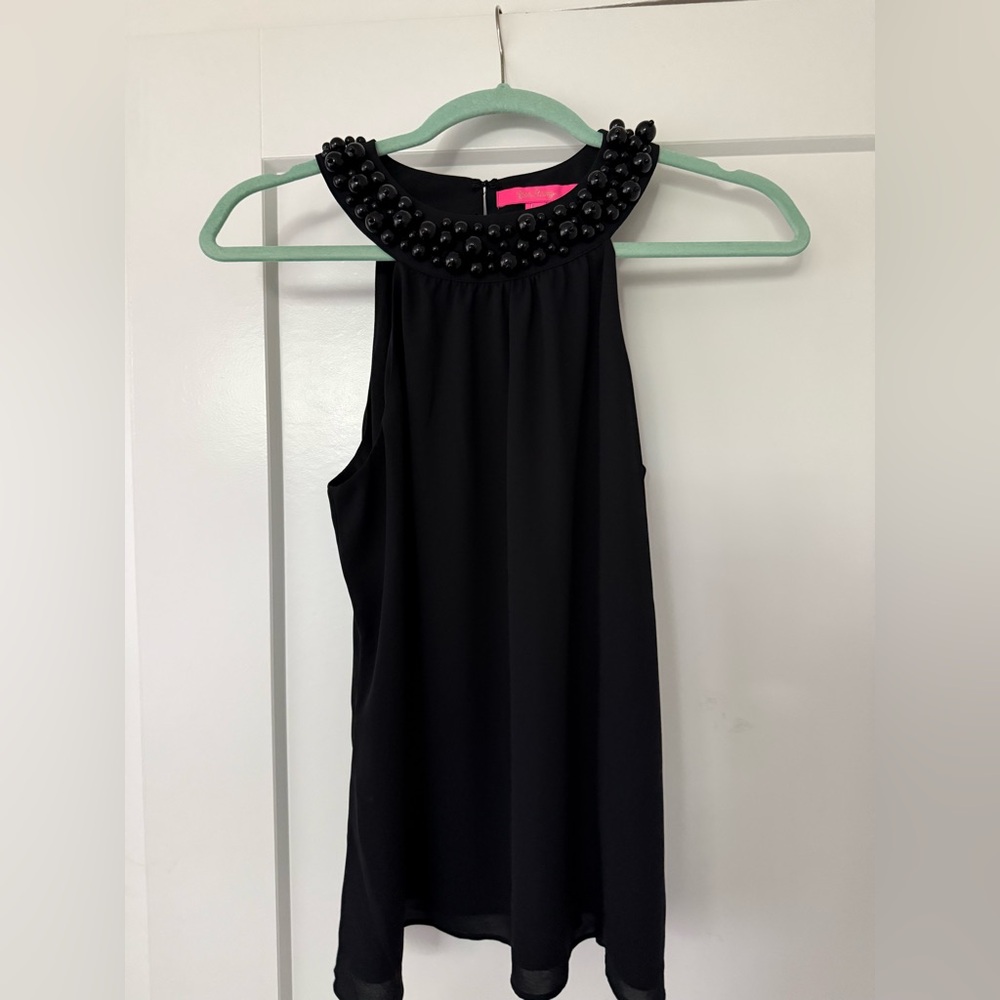 Lilly Pulitzer Shawn Beaded Halter Top